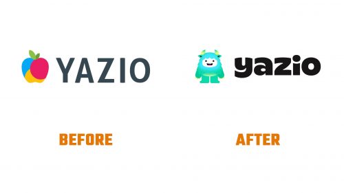 Évolution du logo de Yazio