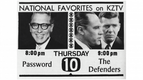 Logo de KZTV en 1957
