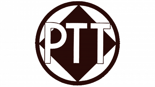Logo de Staatsbedrijf der Posterijen, Telegrafie en Telefonie (PTT) en 1935