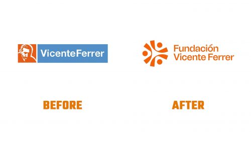 Évolution du logo de Fundacion Vicente Ferrer