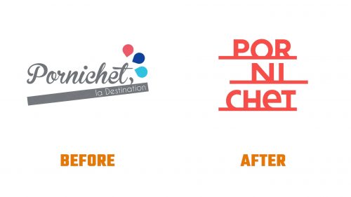 Évolution du logo de Pornichet