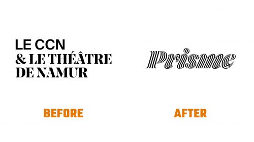 Évolution du logo de Prisme