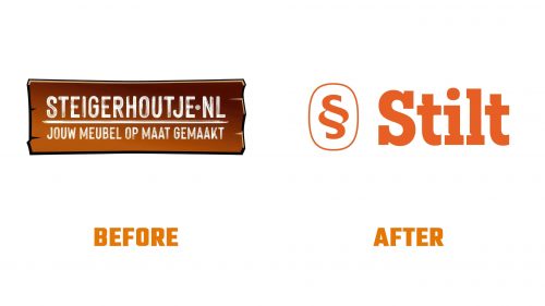 Évolution du logo de Stilt