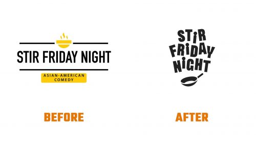 Évolution du logo de Stir Friday Night