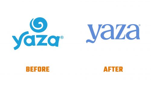 Évolution du logo de Yaza