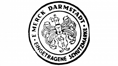 Logo de E. Merck en 1850