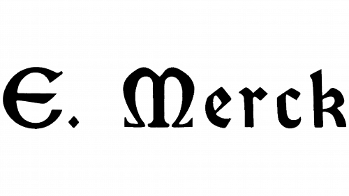 Logo de E. Merck en 1900