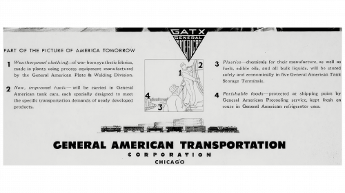 Logo de General American Transportation Corporation en 1933