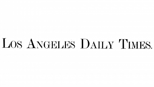 Logo de Los Angeles Times en 1881