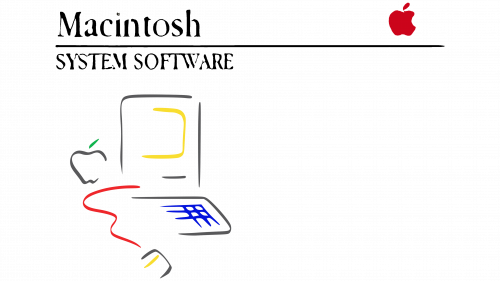 Logo de Macintosh System Software en 1984