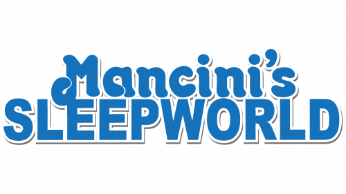 Logo de Mancinis Sleep World en 1969