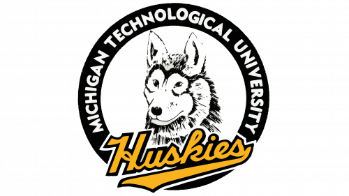 Logo de Michigan Tech Huskies en 1984