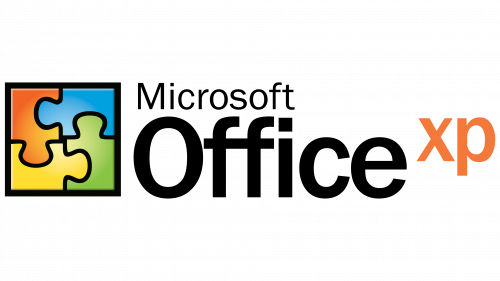 Logo de Microsoft Office XP2002 en 2001