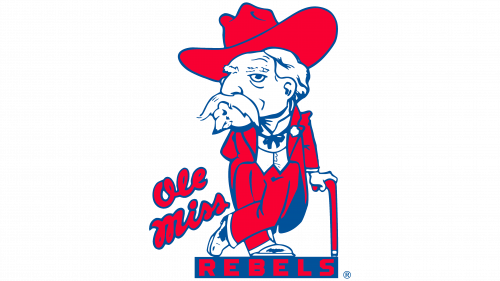 Logo de Mississippi Rebels en 1970