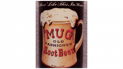 Logo de Mug Root Beer en 1960