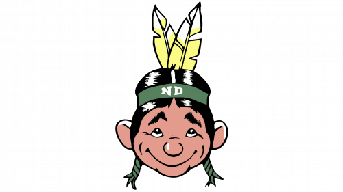 Logo de North Dakota Fighting Hawks en 1959