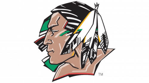 Logo de North Dakota Fighting Hawks en 2000
