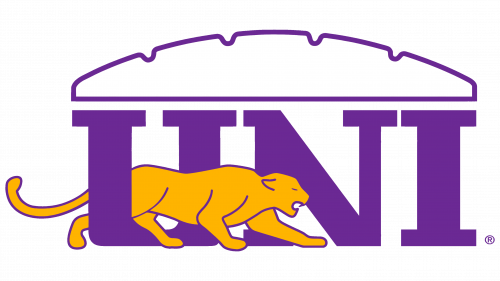 Logo de Northern Iowa Panthers en 1983