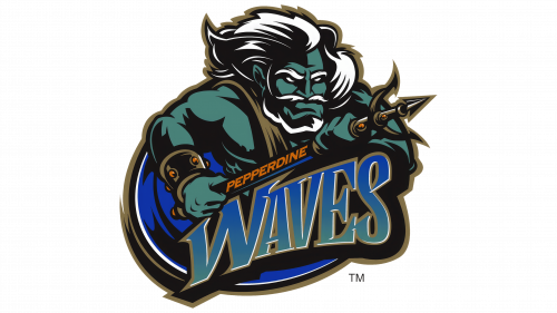 Logo de Pepperdine Waves en 1997