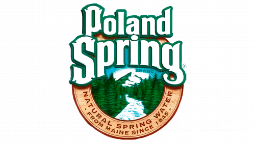 Logo de Poland Spring en 1845