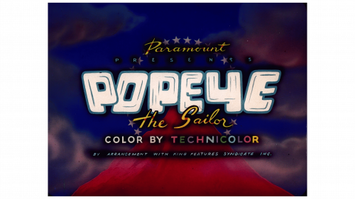Logo de Popeye the Sailor (époque Famous Studios) en 1954