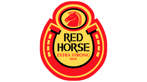 Logo de Red Horse Extra Strong en 1982