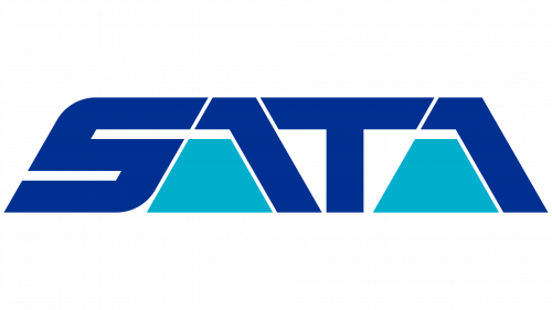 Logo de SATA Air Açores en 1987