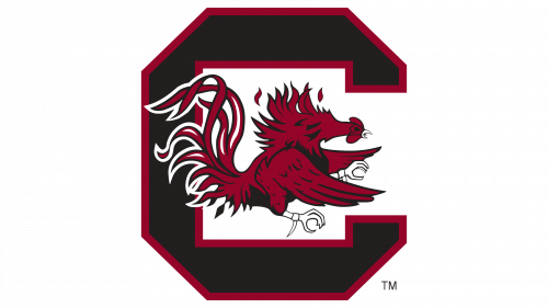 Logo de South Carolina Gamecocks en 1975