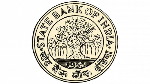 Logo de State Bank of India en 1955