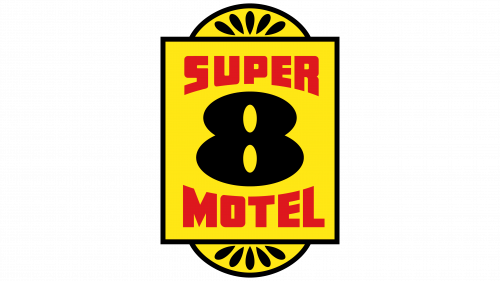 Logo de Super 8 Motel en 1973