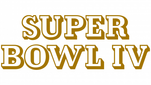 Logo de Super Bowl IV en 1970