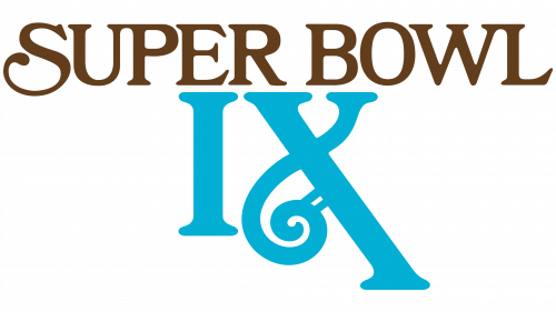 Logo de Super Bowl IX en 1975