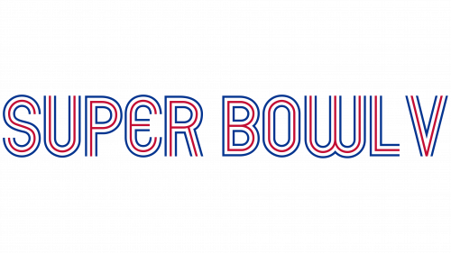 Logo de Super Bowl V en 1971