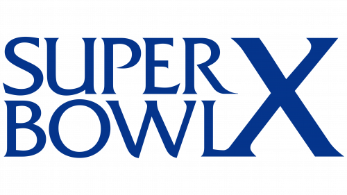 Logo de Super Bowl X en 1976