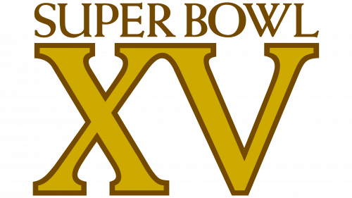 Logo de Super Bowl XV en 1981