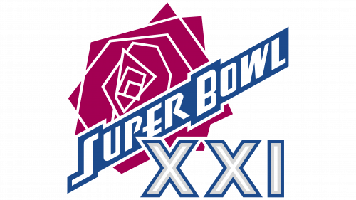 Logo de Super Bowl XXI en 1987