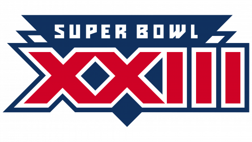 Logo de Super Bowl XXIII en 1989