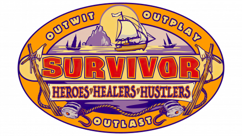 Logo de Survivor Heroes v. Healers v. Hustlers (saison 35) en 2017