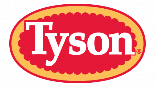 Logo de Tyson Foods en 1995