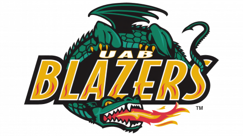 Logo de UAB Blazers en 1996
