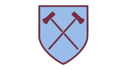 Logo de West Ham 1950-1952
