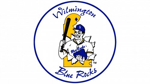 Logo de Wilmington Blue Rocks en 1993