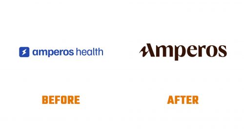 Évolution du logo de Amperos