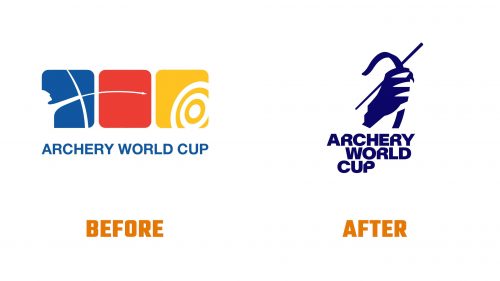 Évolution du logo de Archery World Cup