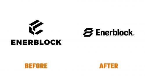 Évolution du logo de Enerblock