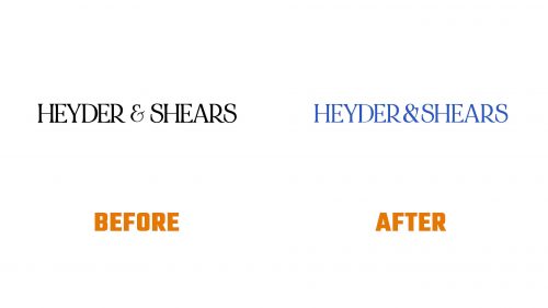 Évolution du logo de Heyder & Shears
