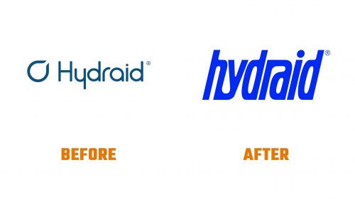 Évolution du logo de Hydraid