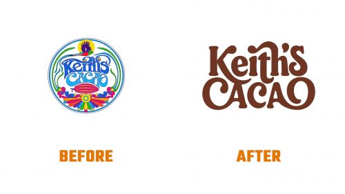 Évolution du logo de Keith's Cacao