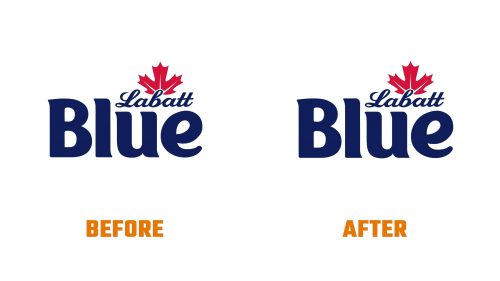 Évolution du logo de Labatt Blue