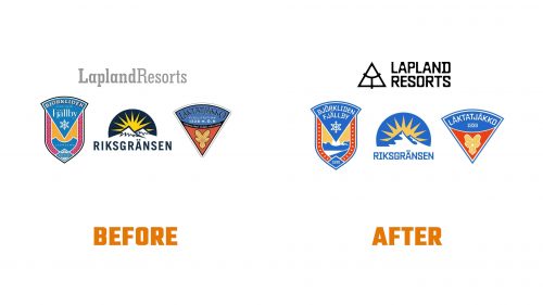 Évolution du logo de Lapland Resorts